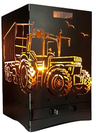 Feuerkorb IHC 1455 mit Ladewagen inkl. Ascheschublade und Zwischenboden sehr stabil