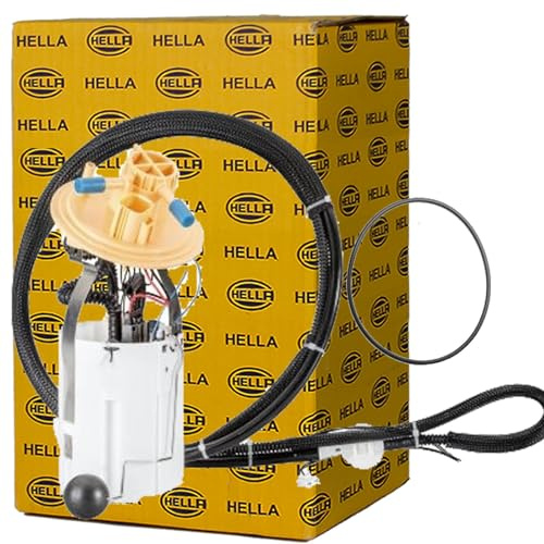 HELLA 8TF 358 146-571 Kraftstoffpumpe - Benzinpumpe - elektrisch - 5-polig | mit Dichtung/mit Tankgeber - u.a. für Volvo V70 II (285)
