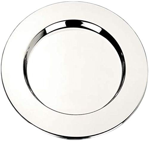SILBERKANNE Flaschenuntersetzer Flaschenteller D 15,4 cm Silber Plated Premium versilbert. Fertig zum verschenken mit schicker Geschenkverpackung