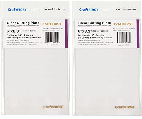 CraftFIRST 6 x 9 Clear Cutting Plate Die Cutting Machine Accessaries 1 Pair