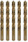 Sabre Tools 5pcs 1/2 Inch Cobalt Drill Bits – Metal Drill Bit Set with Pilot Point Tip for Hard Metals, Steel, Cast Iron & More
