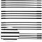 16 pcs lame per seghetto oscillante 10/14/18/24 Lame da Traforo Standard a Taglio Fine con Pernetto Trasversale per Segare Legno Plastica Schiuma Metalli Teneri
