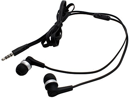 In Ear Stereo Headset kompatibel mit Alcatel One Touch Idol X+, mit Rufannahme