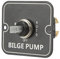 Aramox Bilgenpumpen-Steuerschalter, Aluminium, Beleuchtet, Automatisch, Manuell, Panel-Schalter, Bilgenpumpen-Wippschalter für Boote, Marine, 12/24 V