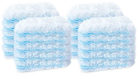 UKEENOR 360 Degree Duster Refills White and Blue Replacement Heads 20 Counts