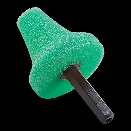 Flex PK-G 35 HEX VE5 Polierschwamm, ideal zum Polieren von Türgriffmulden, Felgen usw, Schaumstruktur grob, 5 Stück, Polierer 517798