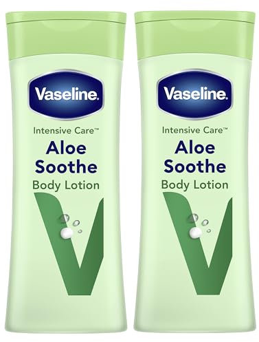 Vaseline Intensive Care Aloe Soothe Body Lotion heals and refreshes skin for dry skin 2x 400ml