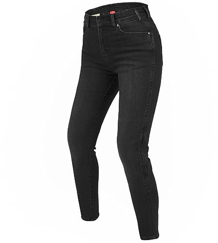 REBELHORN Classic III Lady Pantalones Vaqueros de Moto Mujer | Forro de Fibra Aramida | Protectores de Rodillas y Caderas SAS-Tec | Skinny Fit