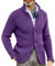Oanviso Cardigan da Uomo Maglione Invernali Maglioni con Pulsante Maglia a Maniche Lunghe Scollo a V Giacca a Maglia Casual Cappotto Caldo Comodo A Viola M