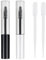 Lot de 4 tubes vides de 10 ml avec brosses à mascara, 2 compte-gouttes, tubes de mascara vides rechargeables, tubes à échantillons vides clairs, flacons de conteneur de mascara, tubes de baguette