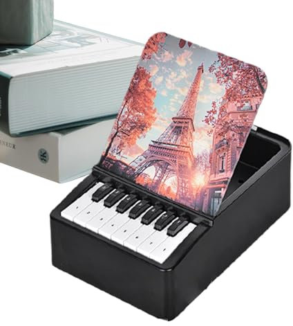 Piano Calendar, Playable Finger Piano, Desk Calendar with Music, Musical Desk Calendar, Aesthetic Room Decor,Creative Desk Calendar, Calendar with Famous Songs, Music Lovers Desk Calendar,