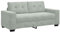 vidaXL Zweisitzer-Sofa Hellgrau 140 cm Samt