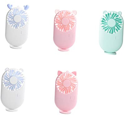 SHINEOFI Ventilador USB Silencioso Mini Ventilador Portátil Recargable Para Oficina y Casa Compacto y Verde