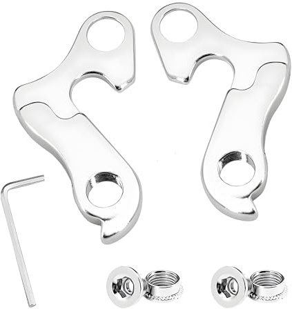 2 Stück Schaltauge für Shimano & Cube Fahrrad, Schaltauge Hinten für Fahrräder Derailleur Hanger mit Innensechskantschlüssel Schrauben Aluminiumlegierungs Ersatz Fahrrad Heckhaken für MTB & Rennrad