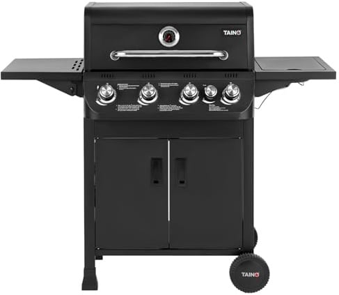 TAINO BRANDO 4+1 Gasgrill 4 Brenner Seitenkocher BBQ Grillwagen Gasgriller