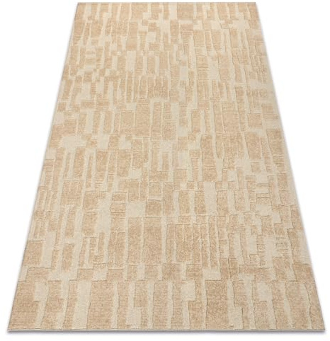 rugsx Wollteppich Flux OSTA Kollektion 461.133.SA132-100% Wolle - modern - Geometrisch, Strukturell, Loft - Oeko-TEX Zertifiziert, Creme/beige 120x170 cm