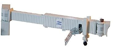 Gemini Jets Airbridge Set 1 with 6-Pack Narrowbody Jet Bridges and Airport Adapters, 1:400 Scale