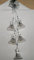 Jingle Bells Lauscha Adventsglocke 7cm Glocke, 5 Stück, Weiß, Glas, Hängend, Winter, Weihnachten