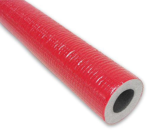 2m PE-Rohrisolierung mit Schutzhaut rot DN 15mm - Isolierstärke 13mm