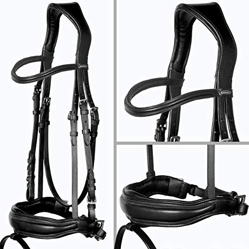 Heinick-Reitsport Trense Soft Schwarz anatomisch Custom ~ Classic ~ WB VB Größe Warmblut/Full