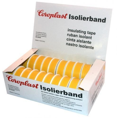 Isolierband Coroplast Box freie Farbauswahl rot grün schwarz blau gelb braun weiß grün/gelb violett grau