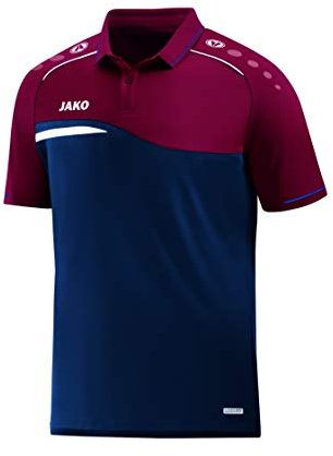 JAKO Kinder Polo Competition 2.0, marine/dunkelrot, 140, 6318