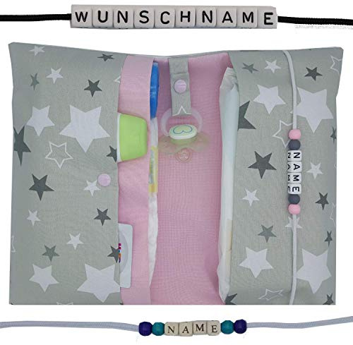 Große Windeltasche XXL mit Name Wickeltasche