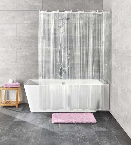 Kleine Wolke Claro Duschvorhang, PEVA, Clear, 180x200 cm
