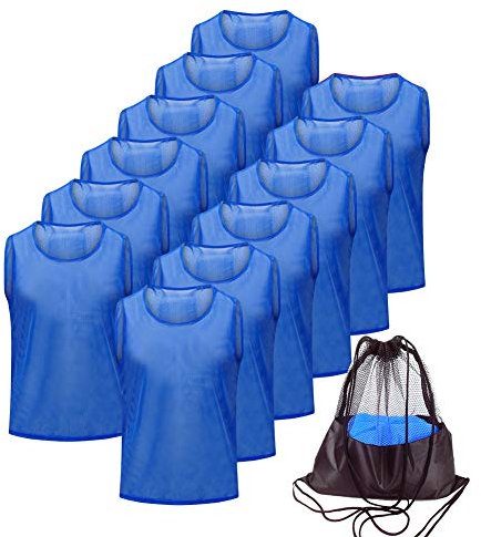 Antoyo Pinnies Fußball-Trikot für Fußball-Trikot - Blau - Mittel