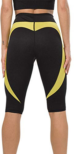 Litthing Damen Sport Leggings, Neoprenhose Damen, Schwitzhose Damen Jogginghose Laufhose Fitnesshose, Legging Capri Hose, Yoga Workout Hose Sauna Hosen Geeignet für Laufsport Fitness Yoga