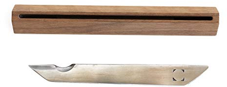 Tsubame-Sanjo Messer-Set mit Klinge und Ständer, aus Stahl, handgefertigt