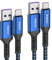 Huawei Câble USB Type C 5A[Lot de 2],NIMASO Huawei Supercharge Câble USB C 40W Compatible avec Huawei P30 Pro,P20 Pro,Mate 20 Pro,Mate 10 Pro,P10 Plus,Mate 9 Pro,Honor Note 10,Honor 10 (1M+2M, Bleu)