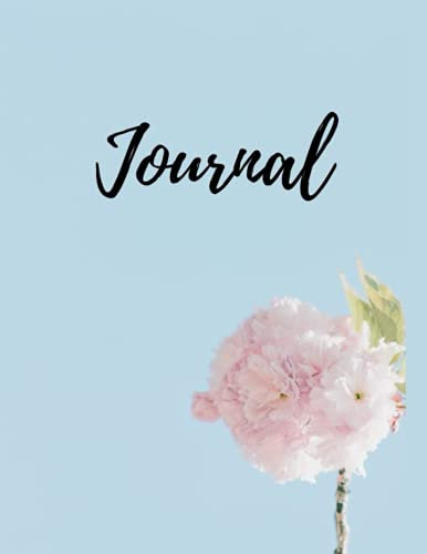 400 Pages Notebook Journal 8.5x11 inch: Peony Notebook Journal