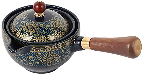 1PCS Keramik Teekessel Chinesischer Stil Wasserkocher mit Griff Deckel Teebereiter Wasserkessel für Küche Restaurant