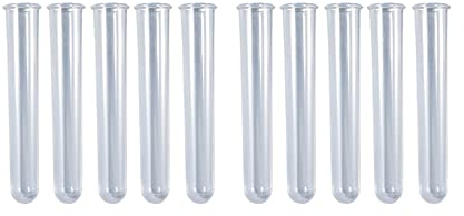 Yalulu 3 Stück Blumenvase Silikon Epoxidharz Formen, DIY Vasen Harzformen, Blumen Topf Silikonform DIY Harz Formen Gießform Für DIY Fertigkeit Schmuckherstellung (10 x Transparent Prüfrohr)