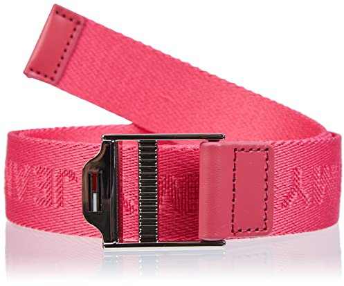 Tommy Jeans Damen TJW ESS Webbing Belt AW0AW11861 Gürtel, Rosa, 95