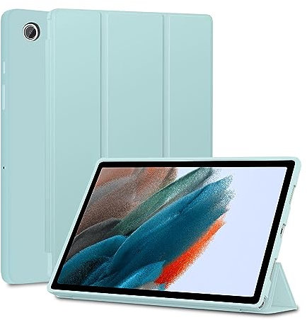 FANSONG Hülle für Samsung Galaxy Tab A8 10,5 Zoll 2022, Tablet Case für SM-X200/X205/X207 TPU Schutzhülle Smart Cover Tragbar mit Auto Schlafen/Wachen und Stand für Samsung Tab A8 10,5 inch Blau