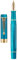 Jinhao, Penna stilografica classica in celluloide, colore blu pavone, con pennino extra fine e convertitore, set con custodia