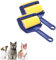 Stick It Roller Stick It Lot de 2 rouleaux d'épilation pour poils d'animaux domestiques réutilisables et lavables pour poils d'animaux, vêtements, sièges de voiture