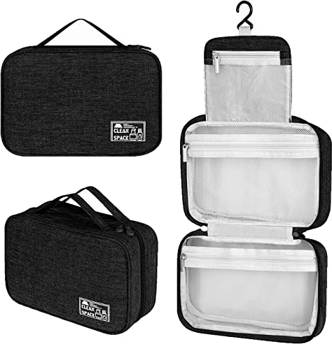 YOKGO Trousse de Toilette Voyage,Trousse de Toilette Femme Voyage, Suspendu Trousse Toilette de Voyage, Trousse de Toilette Femmes Sac de Toilette Accessoires, Organisateur de Voyage