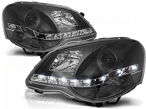 Tuning-Tec Led Scheinwerfer Set in schwarz für VW Polo 9N3