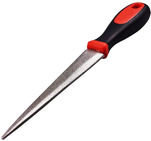 10 Inch Diamond Sharpening File New Carpenter Wood Tools Flat & Curved Professional Gardening Workshop Garage DIY 240 & 400 Dual Side Grit UK Free P&P