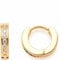 JEWELS BY LEONARDO Kreolen Ciao Nani 1 Paar • kleine Ohrringe aus goldfarbenem Edelstahl • eingefasste Zirkonia-Steinchen • Schmuck Geschenk für Frauen • 023330