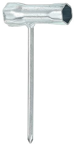 PATIKIL 16mmx19mm Chainsaw Tool Wrench, Chainsaw Combination T-Wrench Hex Wrench with Phillips Screwdriver for Chain Saw Nuts, Silver