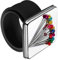 LiJuanWang Magnetisches Silikon-Armband,1PCS Armnadelkissen magnetisch, quadratisches mit Silikon-Armband- Magnetisch Nadelkissen Armband, für DIY-Stickerei-Haarspangen,Schwarz
