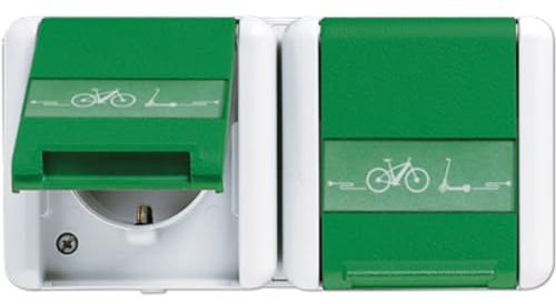 SCHUKO® Doppelsteckdose 16A/250V WG 800 (Referenz: Jung 8220GNNAWEB)