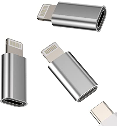Adattatore USB C Lightning Jack Convertitore Type C Cavo Presa (3 Pack) Type-C Femmina Cavi per Apple Maschio Spinotto Accessori per Iphone 14 13 12 11 Pro Max 7 8 Plus X SE XS XR per iPad Air