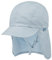 maximo Boys Washed Nackenschutz Mütze Sommercap Sommermütze Jungenmütze Cap Sonnencap Kindercap (55 cm - hellblau)