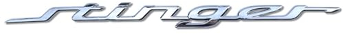 SXZMAZS Auto Abzeichen Logo Aufkleber für Kia Stinger GT, Fahrzeug Wasserdicht Dekoration Emblem FürAuto Modifikation Car Styling Dekorative Zubehör,Silver
