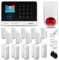 HUXGO® HXA003 Alarma casa con Sirena Exterior Solar WiFi + gsm 4G | Kit Alarma casa inalámbrico con 9X sensores PIR de Movimiento, 9X sensores de Puerta/Ventana | Aplicación Tuya
